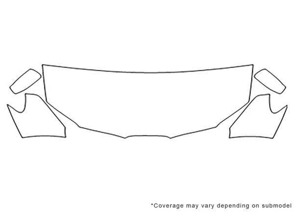 ##LONGDESCRIPTIONNAME2## 3M Clear Bra Hood Paint Protection Kit Diagram