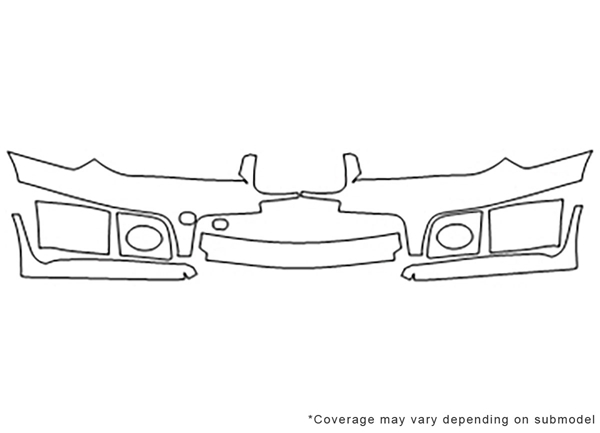 ##LONGDESCRIPTIONNAME2## Avery Dennison Clear Bra Bumper Paint Protection Kit Diagram