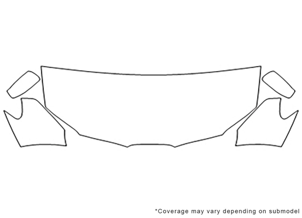 ##LONGDESCRIPTIONNAME2## 3M Clear Bra Hood Paint Protection Kit Diagram