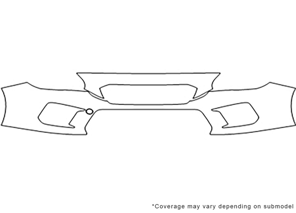 ##LONGDESCRIPTIONNAME2## Avery Dennison Clear Bra Bumper Paint Protection Kit Diagram