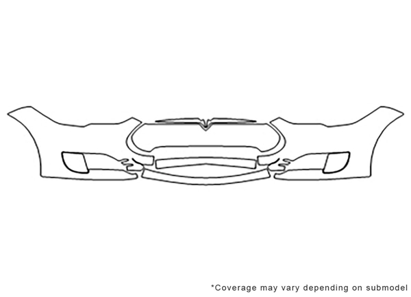 ##LONGDESCRIPTIONNAME2## Avery Dennison Clear Bra Bumper Paint Protection Kit Diagram