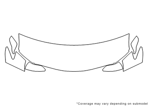 ##LONGDESCRIPTIONNAME2## 3M Clear Bra Hood Paint Protection Kit Diagram