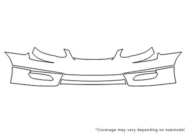 ##LONGDESCRIPTIONNAME2## 3M Clear Bra Bumper Paint Protection Kit Diagram