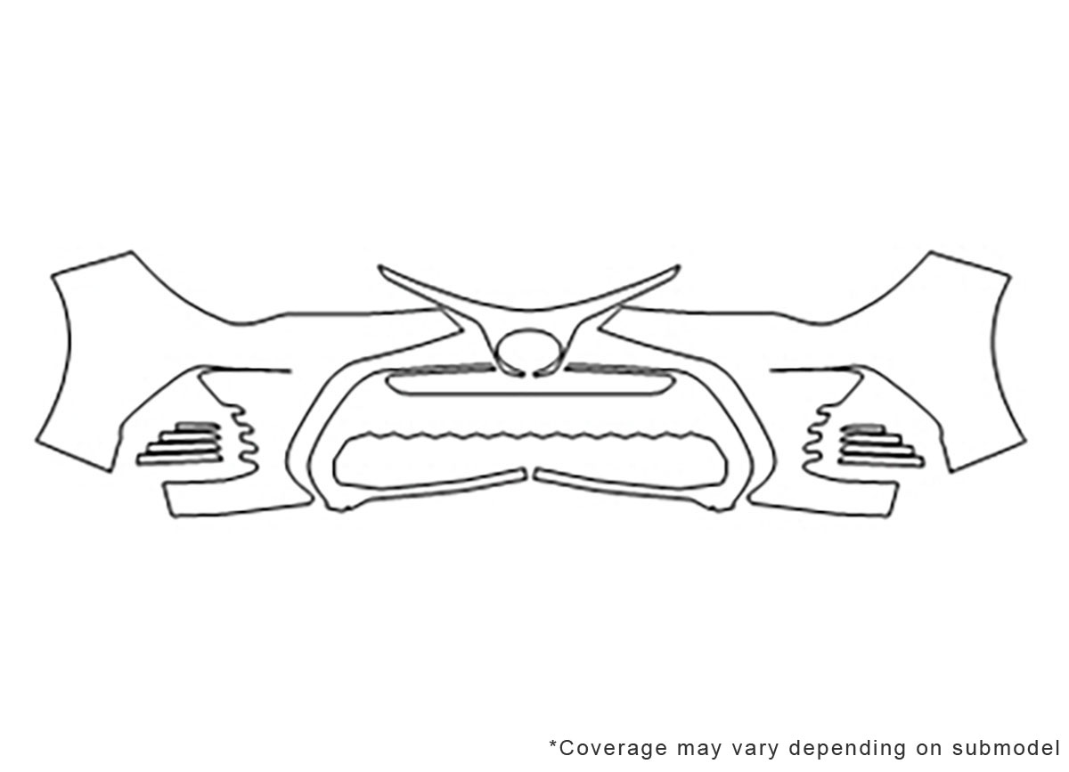 ##LONGDESCRIPTIONNAME2## 3M Clear Bra Bumper Paint Protection Kit Diagram