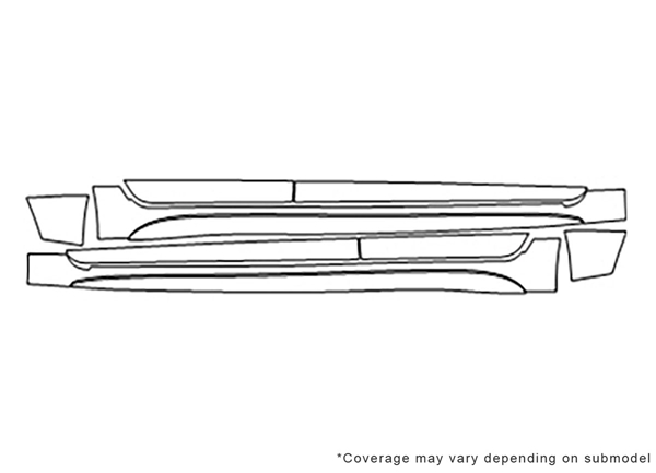 ##LONGDESCRIPTIONNAME2## 3M Clear Bra Door Cup Paint Protection Kit Diagram