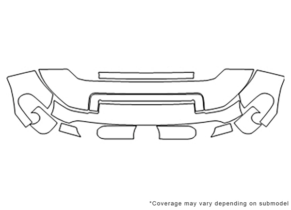 ##LONGDESCRIPTIONNAME2## 3M Clear Bra Hood Paint Protection Kit Diagram