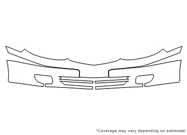 ##LONGDESCRIPTIONNAME2## Avery Dennison Clear Bra Bumper Paint Protection Kit Diagram