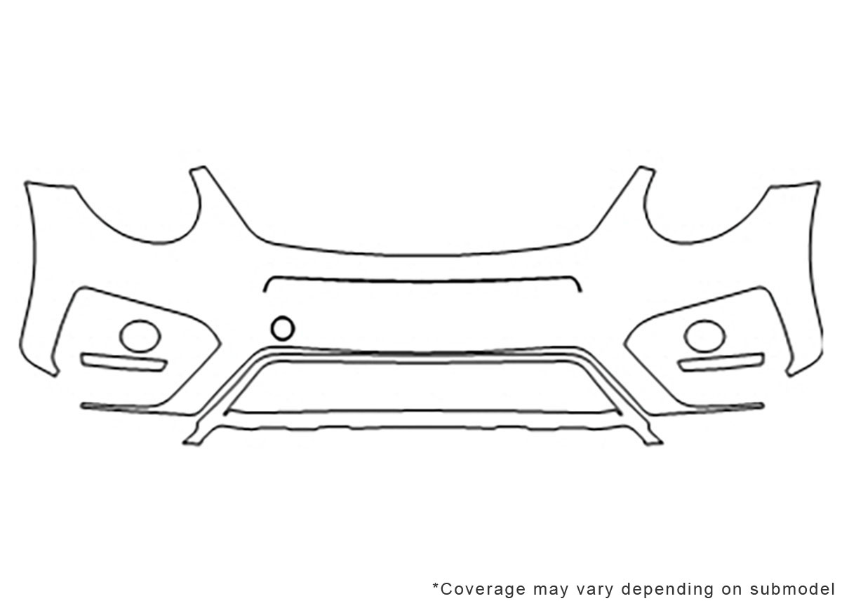 ##LONGDESCRIPTIONNAME2## Avery Dennison Clear Bra Bumper Paint Protection Kit Diagram