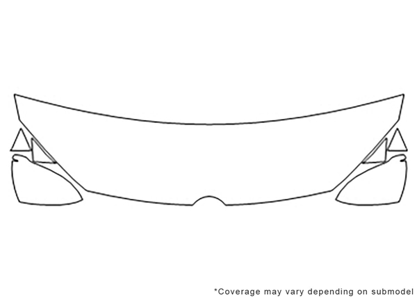 ##LONGDESCRIPTIONNAME2## 3M Clear Bra Hood Paint Protection Kit Diagram