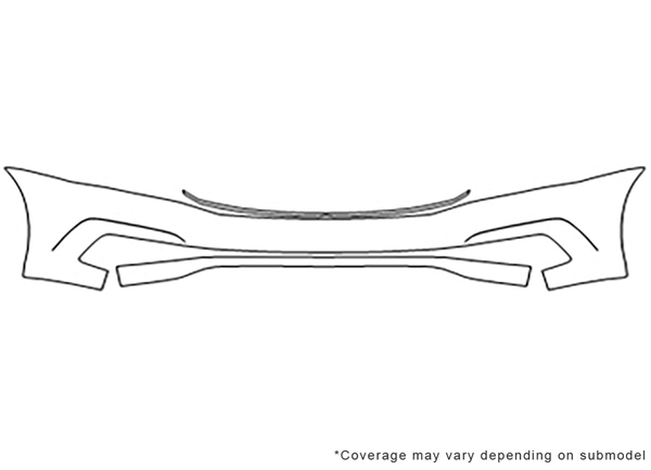 ##LONGDESCRIPTIONNAME2## Avery Dennison Clear Bra Bumper Paint Protection Kit Diagram