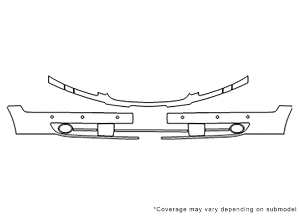 ##LONGDESCRIPTIONNAME2## Avery Dennison Clear Bra Bumper Paint Protection Kit Diagram