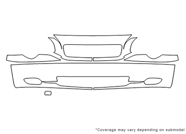 ##LONGDESCRIPTIONNAME2## Avery Dennison Clear Bra Bumper Paint Protection Kit Diagram