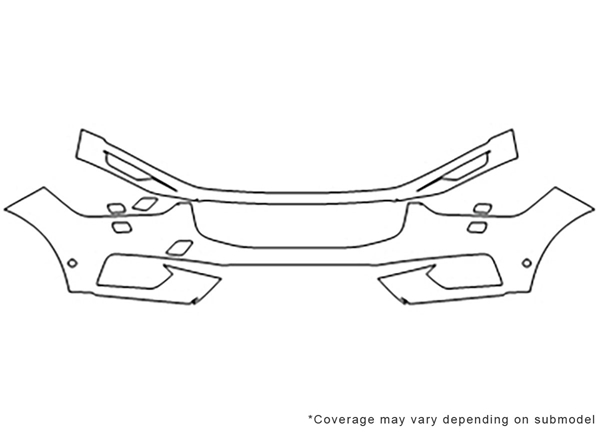 ##LONGDESCRIPTIONNAME2## Avery Dennison Clear Bra Bumper Paint Protection Kit Diagram