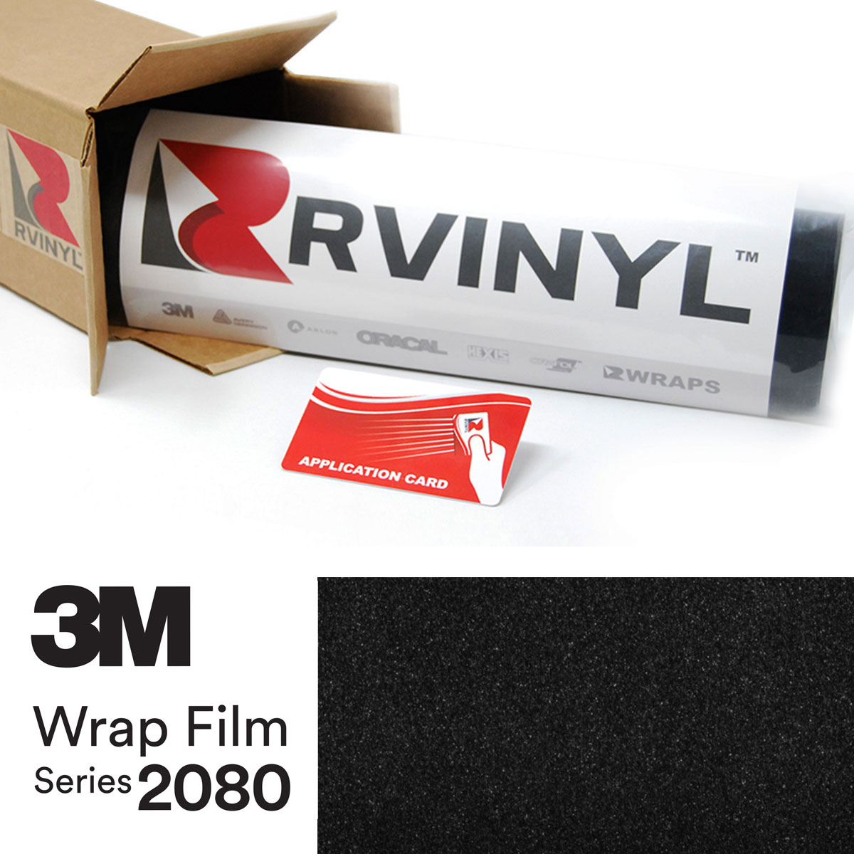 3M™ Wrap Film Series 2080 - Gloss Black Metallic