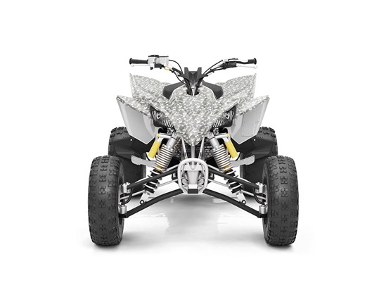 Rwraps Camouflage 3D Fractal Silver DIY ATV Wraps