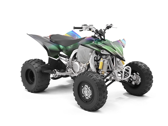 Rwraps Holographic Chrome Black Neochrome All-Terrain Vehicle Wraps