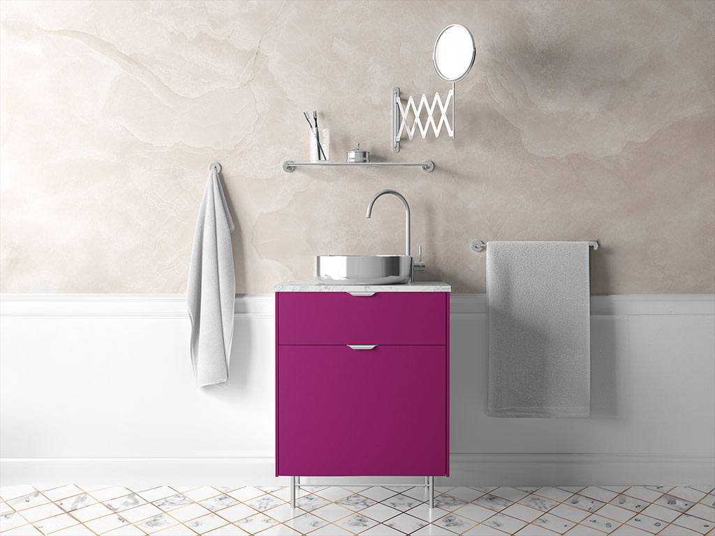 3M 1080 Gloss Fierce Fuchsia Bathroom Cabinetry Wraps