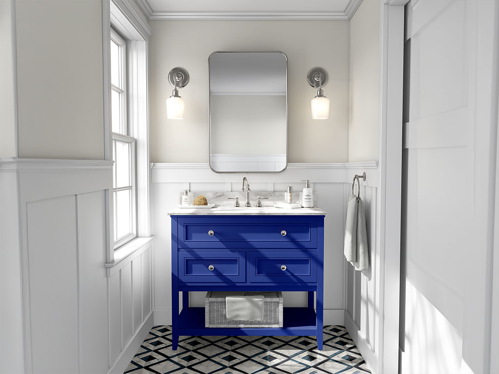 3M 1080 Gloss Cosmic Blue DIY Bathroom Cabinet Wraps
