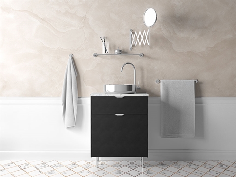 3M™ 2080 Carbon Fiber Black Bathroom Cabinet Wraps
