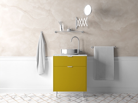 3M™ 2080 Satin Bitter Yellow Bathroom Cabinet Wraps