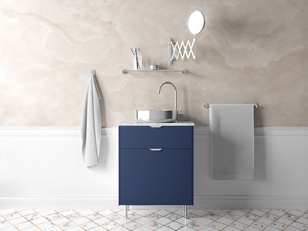 Avery Dennison SW900 Matte Metallic Night Blue Bathroom Cabinetry Wraps