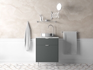 Avery Dennison SW900 Matte Metallic Gunmetal Bathroom Cabinetry Wraps