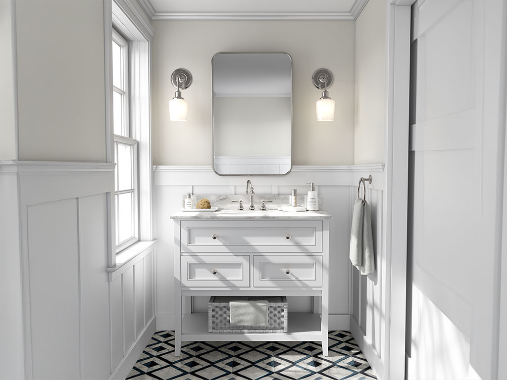 ORACAL 970RA Gloss White DIY Bathroom Cabinet Wraps