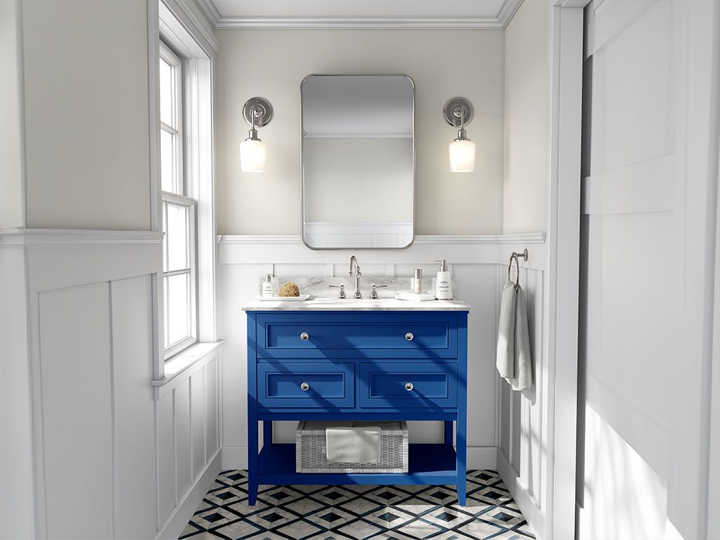 ORACAL 970RA Gloss Blue DIY Bathroom Cabinet Wraps