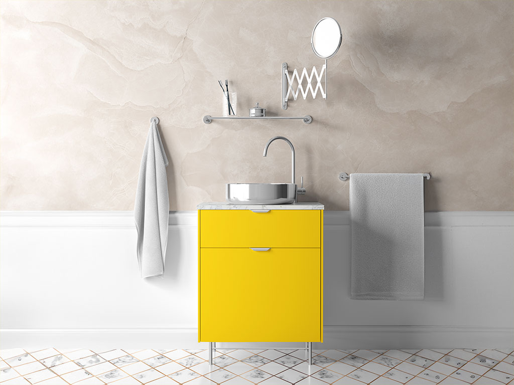 ORACAL 970RA Gloss Crocus Yellow Bathroom Cabinetry Wraps