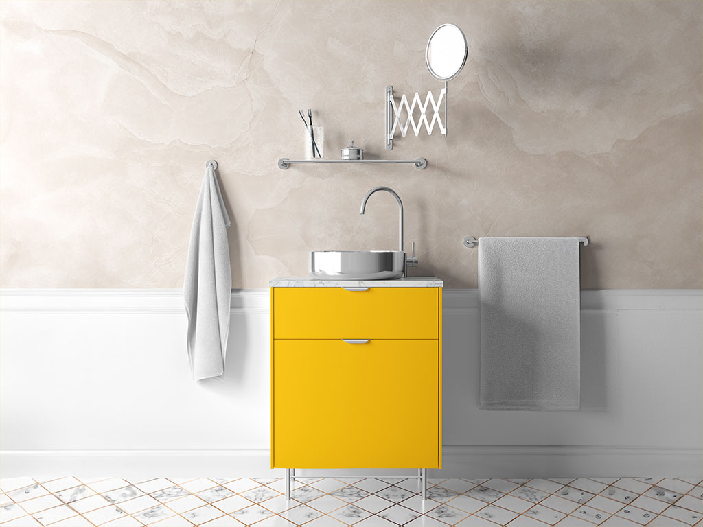 ORACAL 970RA Gloss Maize Yellow Bathroom Cabinetry Wraps