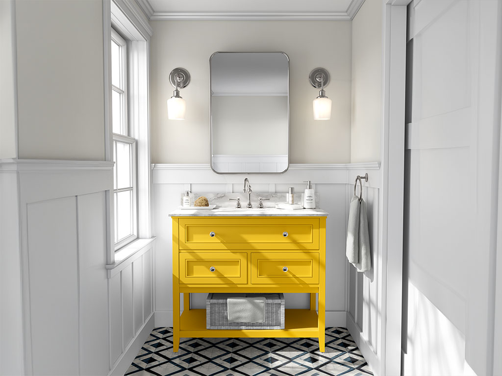 ORACAL 970RA Gloss Maize Yellow DIY Bathroom Cabinet Wraps