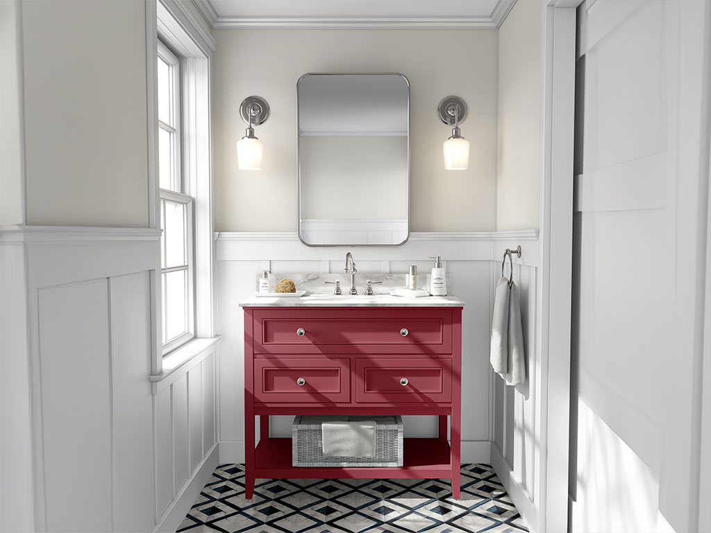 ORACAL 970RA Matte Metallic Dark Red DIY Bathroom Cabinet Wraps