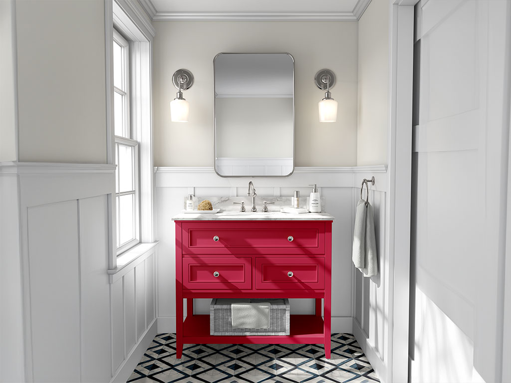 ORACAL 970RA Gloss Cargo Red DIY Bathroom Cabinet Wraps