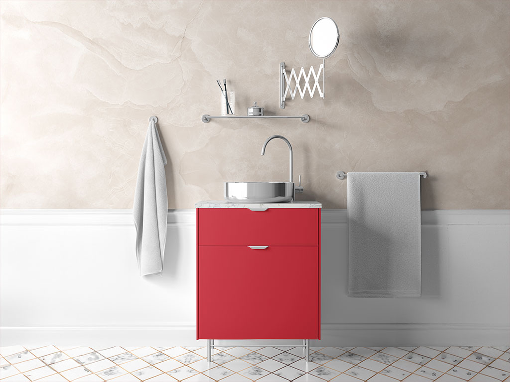 ORACAL 970RA Gloss Rose-Hip Bathroom Cabinetry Wraps