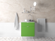 Rwraps 3D Carbon Fiber Green Bathroom Cabinetry Wraps