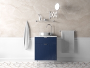 Rwraps Brushed Aluminum Blue Bathroom Cabinetry Wraps