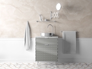 Rwraps Camouflage 3D Fractal Silver Bathroom Cabinetry Wraps