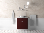 Rwraps Gloss Metallic Black Rose Bathroom Cabinetry Wraps