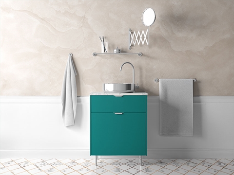 Rwraps™ Gloss Metallic Emerald Green Bathroom Cabinet Wraps