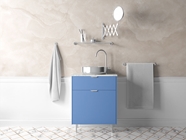 Rwraps Gloss Metallic Sky Blue Bathroom Cabinetry Wraps