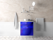 Rwraps Holographic Chrome Blue Neochrome Bathroom Cabinetry Wraps