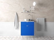 Rwraps Hyper Gloss Blue Bathroom Cabinetry Wraps