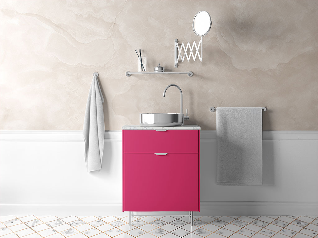 Rwraps Matte Rose Bathroom Cabinetry Wraps