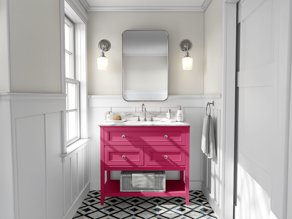 Rwraps Matte Rose DIY Bathroom Cabinet Wraps