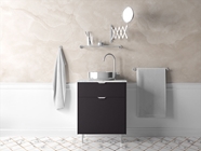 Rwraps Satin Metallic Black Bathroom Cabinetry Wraps