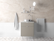 Rwraps Satin Metallic Silver Bathroom Cabinetry Wraps