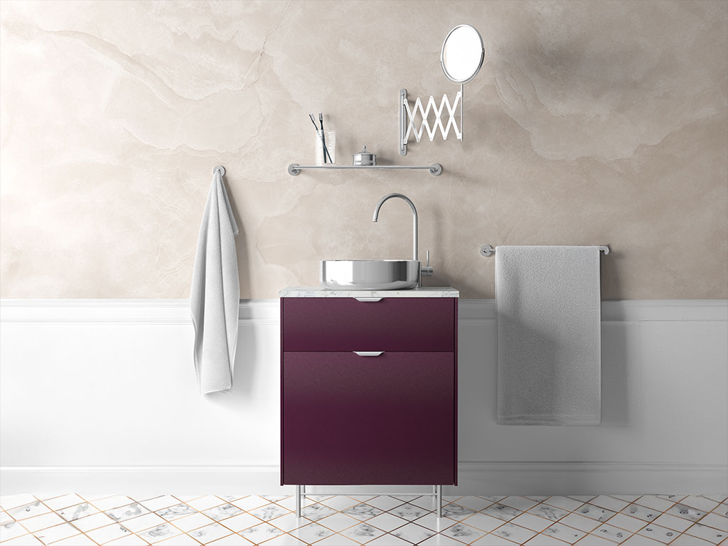 Rwraps Velvet Purple Bathroom Cabinetry Wraps