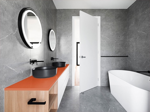 3M™ 1080 Gloss Fiery Orange Bathroom Countertop Wraps