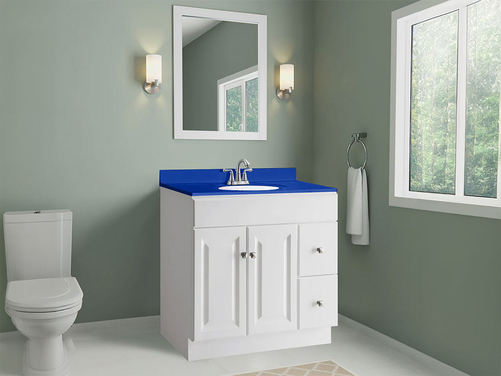 ORACAL 970RA Gloss King Blue Custom Bathroom Counter Wraps