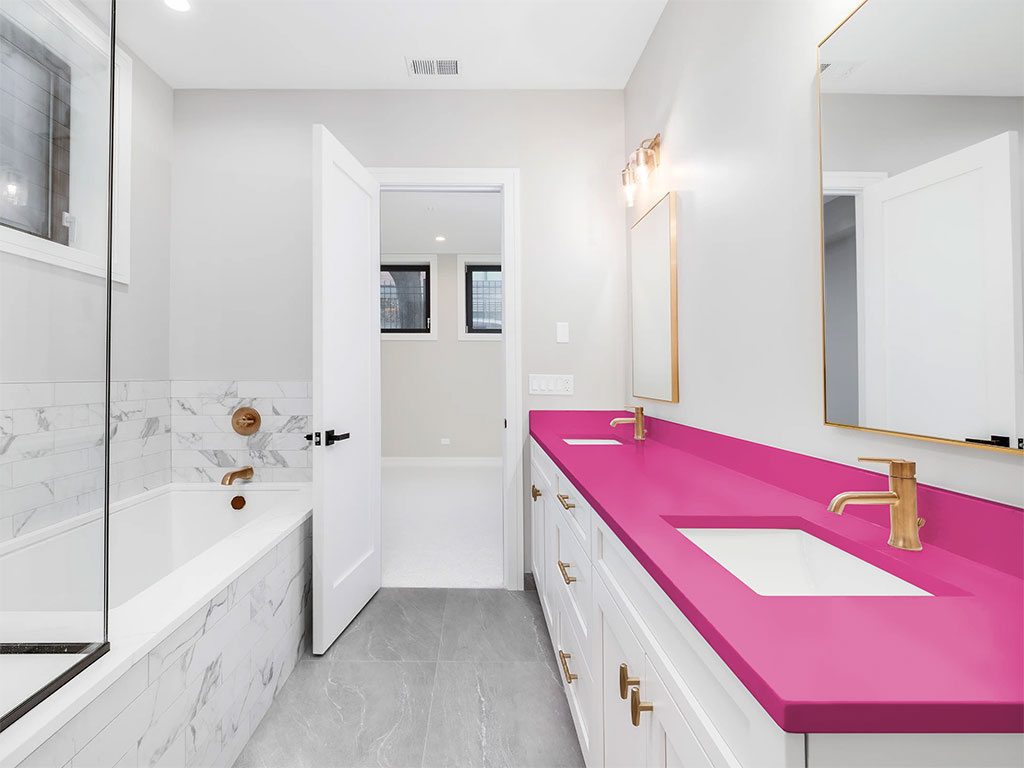 ORACAL 970RA Gloss Telemagenta DIY Built-In Bathroom Countertop Wraps